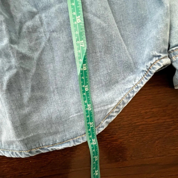 Art Class Girls Denim Shacket Jacket long sleeve shirt  Size 6/7 Small - Picture 4 of 9